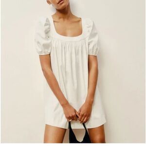 NWT Reformation Nissa Dress, WHITE, Size 12